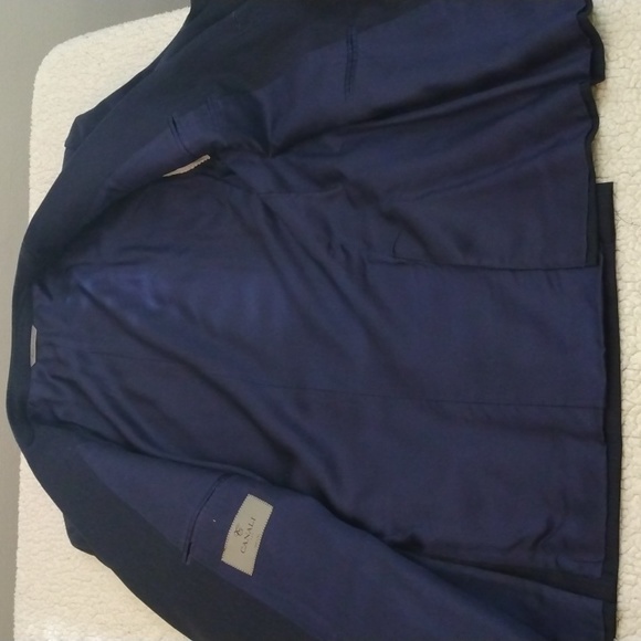Canali Navy Wool Suit 46R US = 56R EU (Made in Italy) - Picture 5 of 15